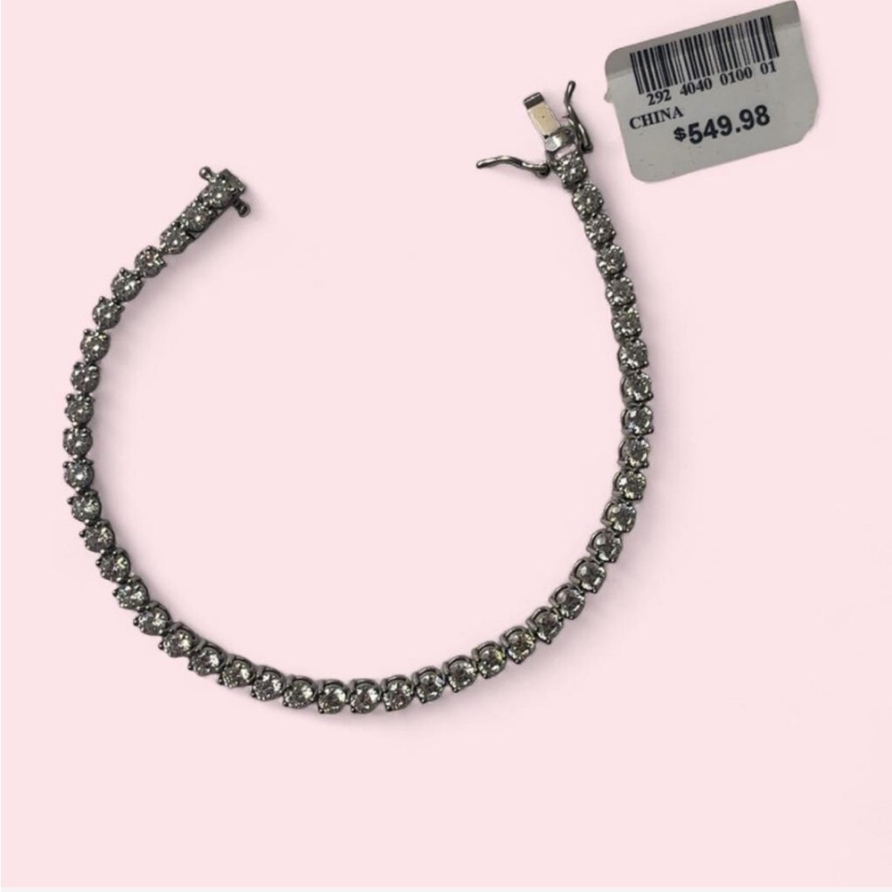 cubic zirconia tennis bracelet